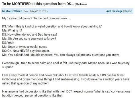 Mumsnet User Told Her Son How Often She Has Sex Daily Mail Online