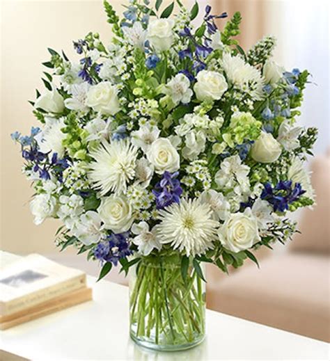Sincerest Sorrow Blue And White By 1 800 Flowers Blue And White Mixed