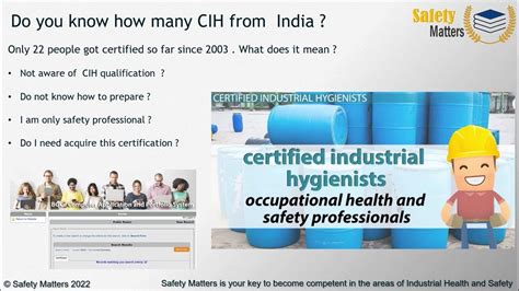 A Introduction To Cih Certified Industrial Hygienist Youtube