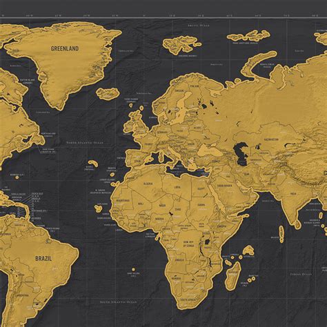 It was first proposed by the german geographer albrecht penck in 1891. Scratch Map® Deluxe World Map Poster By Luckies ...