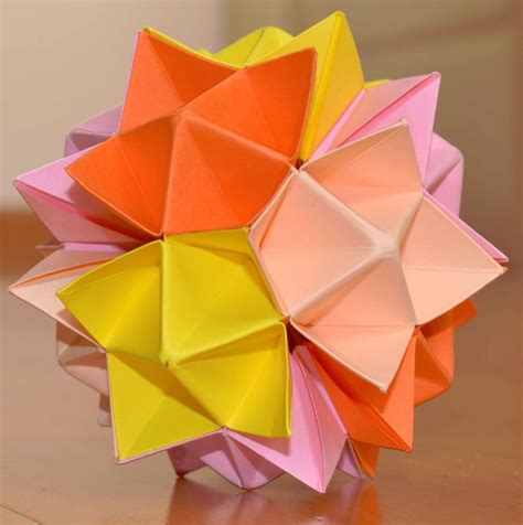 Kusudama Spike Ball How To Make Tutorial Manualidades Origami