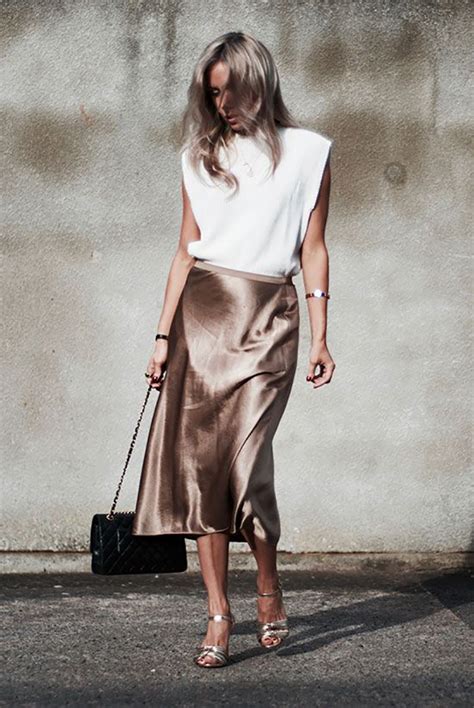Satin Skirt Street Style Trend BeSugarandSpice Fashion Blog