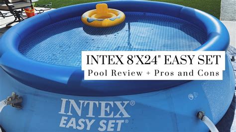Intex 8x24 Easy Set Pool Review Youtube