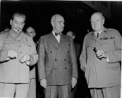 Truman Stalin And Churchill During The Potsdam Conference Harry S Truman
