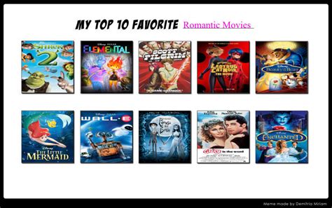 My Top 10 Favorite Romantic Movies By Jacobstout On Deviantart