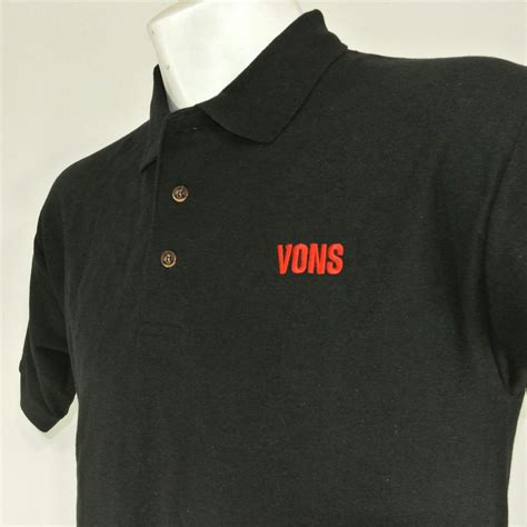 Mando VONS Grocery Store Employee Uniform Black Polo Shirt | Grailed