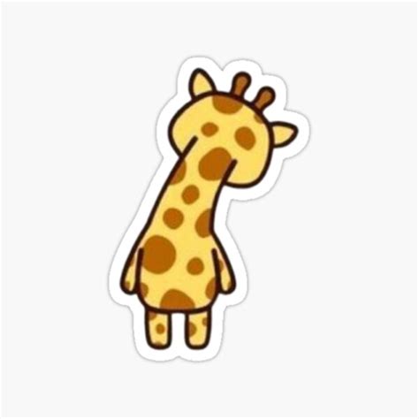 Cute Giraffe Sticker Sticker For Sale By Saramminty Redbubble