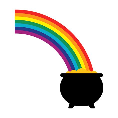 Pot Of Gold Vector Icon 552781 Vector Art At Vecteezy