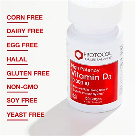 Protocol Vitamin D3 10000 Iu Immune Support Healthy Bones And Teeth