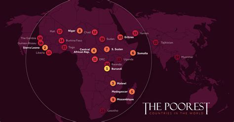 Ranked The Poorest Countries By Gdp Per Capita Flipboard