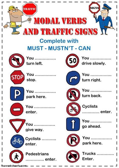 Traffic Signs Interactive And Downloadable Worksheet You Can Do The