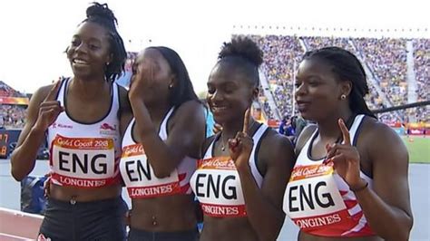 commonwealth games england secure gold in the women s 4x100m relay in the gold coast bbc sport
