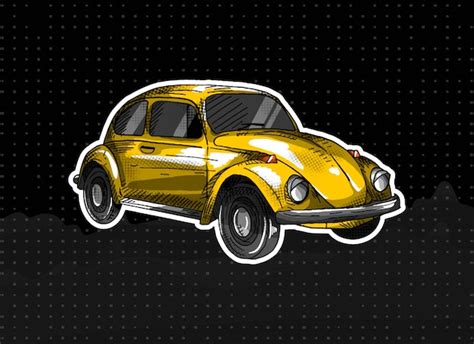 Volkswagen Beetle Premium Vector