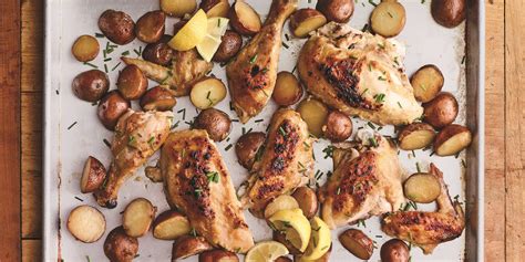 Loosely tie legs together with kitchen twine and tuck wing tips underneath bird. Miso-Butter Roast Chicken and Potatoes Recipe | SELF
