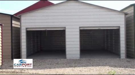 Steel Buildings 24 X 26 Steel Garage Building By Carport