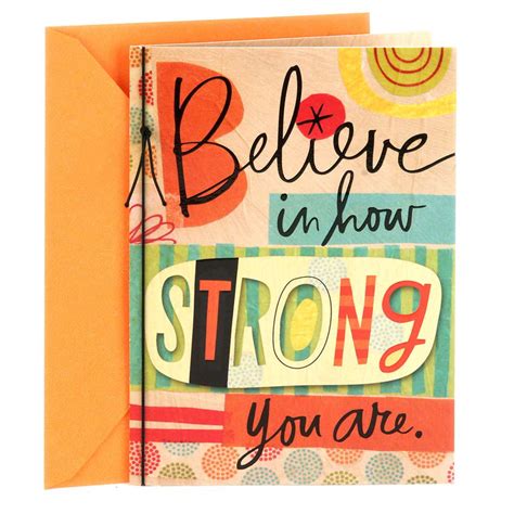 Hallmark Encouragement Or Thinking Of You Card Believe In How Strong