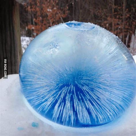 Frozen Water Balloon And Food Coloring Frozen Water