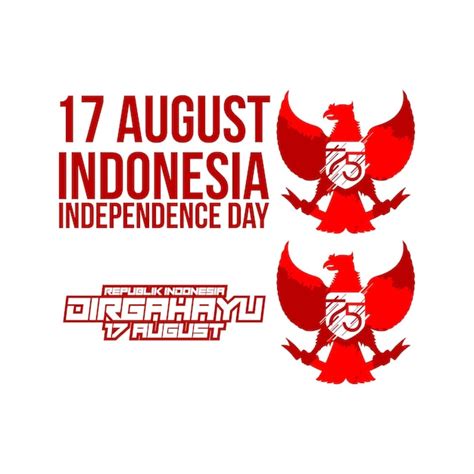 Unabhängigkeitstag Des Indonesischen Geistes Oder Dirgahayu Kemerdekaan