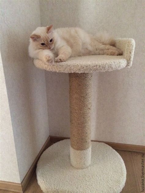 Scratching Post With Bed Flower Suitable For Large Cats