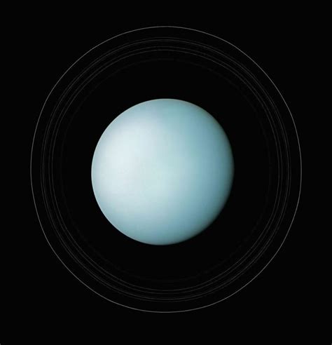 Uranus And Its Rings Captured By Voyager 2 On January 24 1986 R