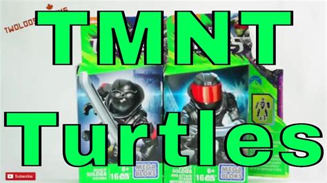 Mega Bloks Tmnt Foot Soldiers Minifigures Youtube