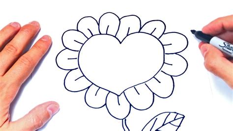 Lapiz Dibujos De Corazones Con Flores