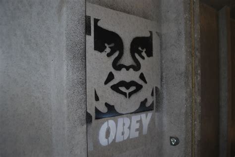 Obey Stencil Graffiti Stencil Graffiti Obey Bottle Opener Wall