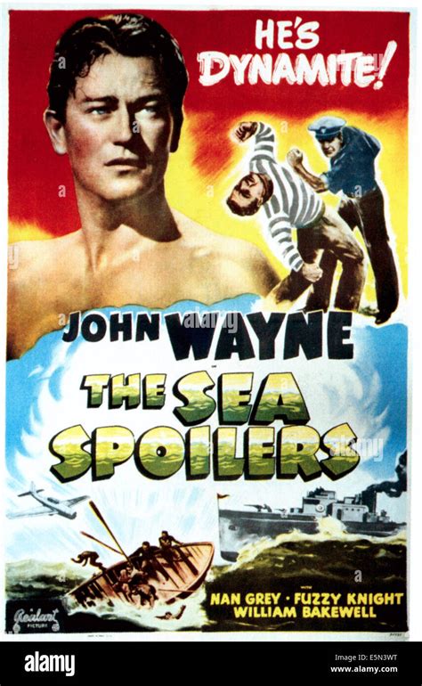Das Meer Spoiler Oben Links John Wayne Auf Der 1940er Jahre Neuauflage Poster 1936
