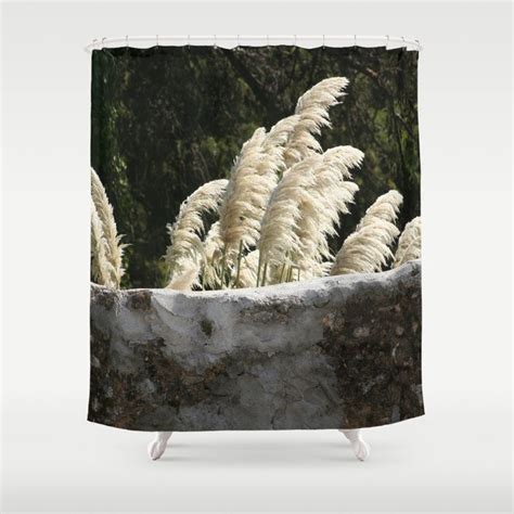 Buy Flowering Pampas Grass Plumes Shower Curtain By Annaki Worldwide