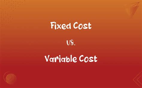 Fixed Cost Vs Variable Cost Whats The Difference