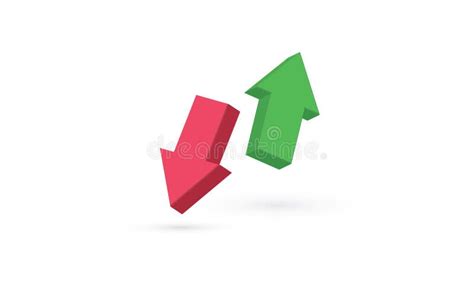 Green Up Arrow And Red Down Arrow Stock Vector Illustration Of Design