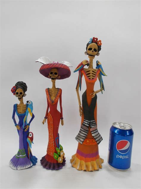 Set Of 11 Catrinas Mexican Day Of The Dead Handmade Wholesale Etsy