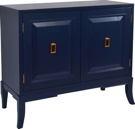 Eli Square Blue Accent Cabinet Storage Cabinet Furniture Storage