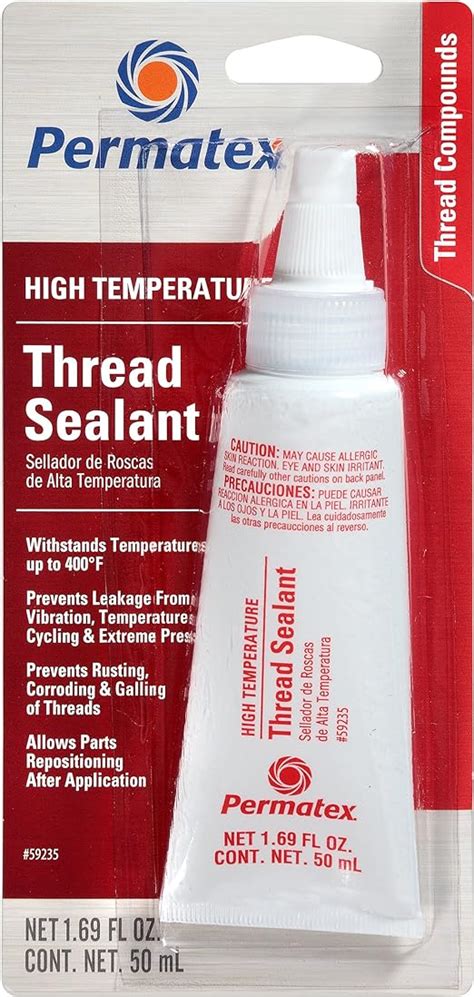 Permatex 59235 High Temperature Thread Sealant 50 Ml Tube