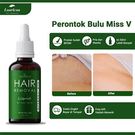 Jual Perontok Bulu Miss V Permanen Losricos Hair Removal Liquid