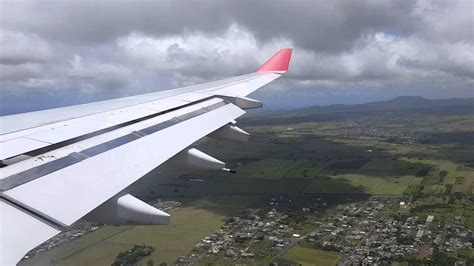 Air Mauritius Mk 749 From Mumbai Landing At Plaisance Youtube