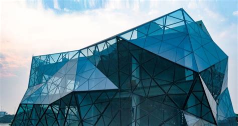 Modern Glass Facade Designs Glass Façade That Romances With Light Blue Crystal Anand Kpa