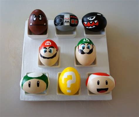 Mario Themed Easter Eggs Diy Easter Egg Decorating Ideas
