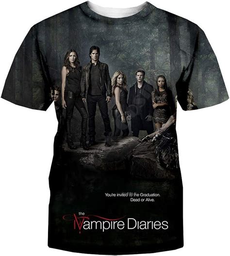 The Vampire Diaries T Shirt Trendy Design T Shirt Popular Leisure