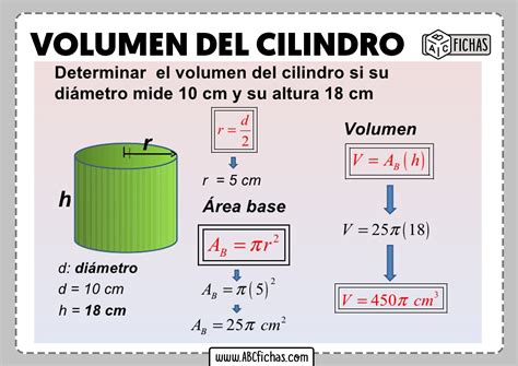 Calcula El Volumen Del Cilindro F Cil Y R Pido