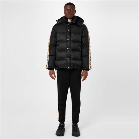 Gucci Gg Jacquard Nylon Padded Coat Men Puffer Jackets