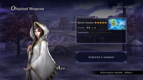 3:24, leaving about 4 minutes. Warriors Orochi 3 Ultimate - Aya Mystic Weapon Guide - YouTube
