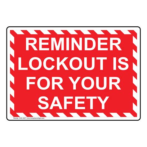 Main Lockout/Tagout Point Sign NHE-32570
