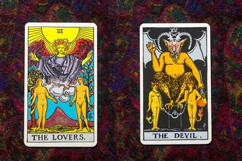 Tarot Meanings The Devil And The Lovers Combination Leadbystars