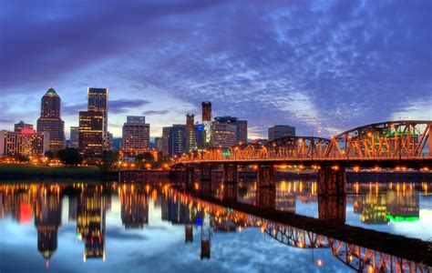 Portland Skyline Wallpaper - WallpaperSafari