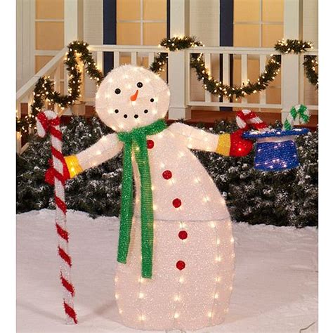 Holiday Time 42 Animated Snowman Light Sculpture Christmas Decor
