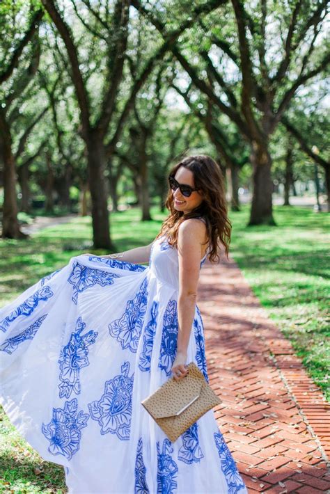 A Blue And White Dress Lone Star Looking Glass Blue And White Dress White Maxi Dress Summer