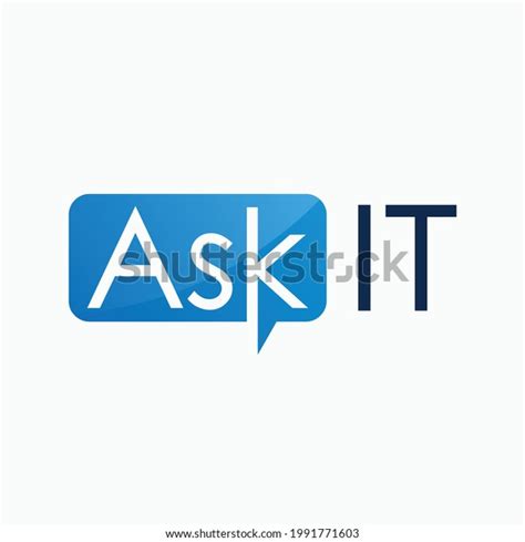 Ask Logo Design Technology Vector Template Stock Vector Royalty Free