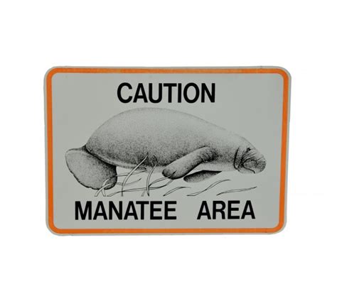 Manatee Area Warning Sign Free Stock Photo Public Domain Pictures