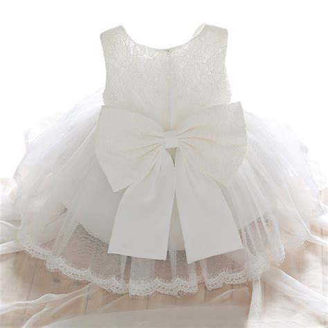 Nnjxd Newborn Baby Girl Lace Wedding Baptism Dress Party Tutu Gown